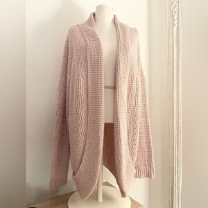 41 Hawthorn *Like New* Waffle Knit Sweater Cardigan in Soft Pink | Size XL